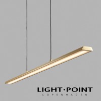 light point slim s1200 brushed brass linear pendant 線性一字金銅吊燈