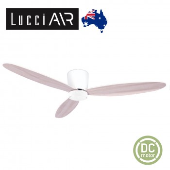 lucci air 風扇燈 Radar 52寸 白色洗白橡木葉12w3段光暗