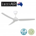 lucci air polis ip55 防水風扇燈 白色