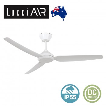 lucci air polis ip55 防水風扇燈 白色