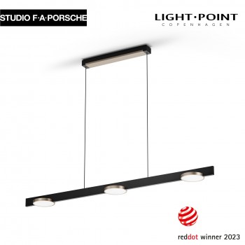 light point studio f a porsche inlay s1250 linear disc casambi matt black satin gold