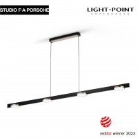 light point studio f a porsche inlay s1800 linear disc casambi matt black satin gold