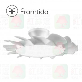 framtida aura 30寸 吸頂風扇燈 白色