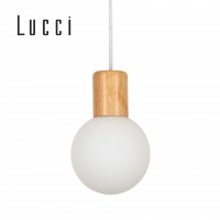 juno-1-light-pendant-in-teak-with-frost-glass-shade-木吊燈