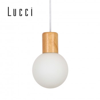 juno-1-light-pendant-in-teak-with-frost-glass-shade-木吊燈