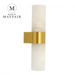 made-by-mayfair-luella-2-light-wall-bracket-in-brass-with-spanish-alabaster-shades-古銅金壁燈 MBM