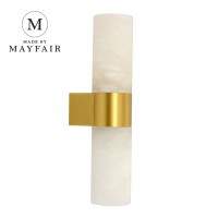 made-by-mayfair-luella-2-light-wall-bracket-in-brass-with-spanish-alabaster-shades-古銅金壁燈 MBM