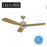 lucci air climate 2 52 antique brass teak wood ceiling fan light 風扇燈