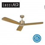 lucci air climate 2 52 antique brass teak wood ceiling fan 吊扇