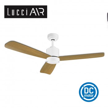 lucci air climate 2 52 white teak wood ceiling fan light 風扇燈