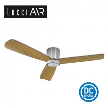 lucci air radar 52 silver teak ceiling fan light 風扇燈