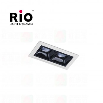 rio lxd102 double recessed mini spot