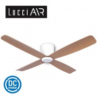 lucci air fraser hugger 52 white motor teak blade 風扇燈