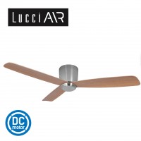 lucci air radar 52 brushed chrome motor teak blade 風扇燈