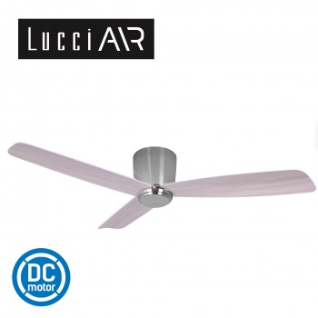 lucci air radar 52 brushed chrome motor washed oak blade 風扇燈