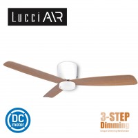 lucci air radar 52 white motor teak blade 風扇燈 12w dimmable