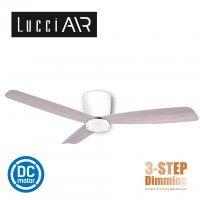 lucci air radar 52 white motor washed oak blade 風扇燈 12w dimmable